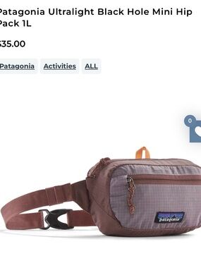 Patagonia Ultralight Black Hole Mini Hip Pack 1L